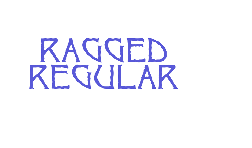 Ragged Regular Font