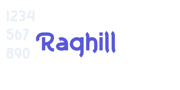 Raghill font