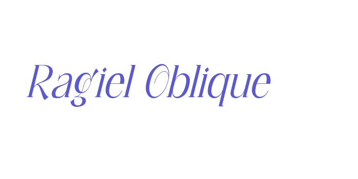 Ragiel Oblique Font Download