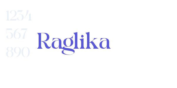 Raglika font free