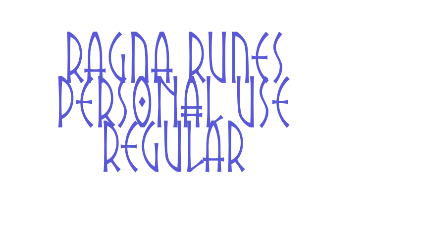 Ragna Runes PERSONAL USE Regular Font Download