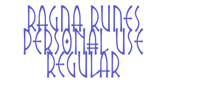 Ragna Runes PERSONAL USE Regular Font Download