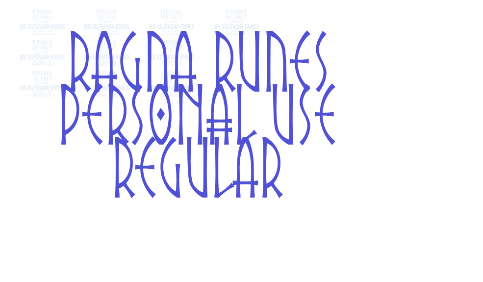 Ragna Runes PERSONAL USE Regular-font-download