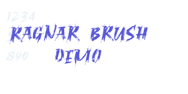 Ragnar Brush DEMO font free