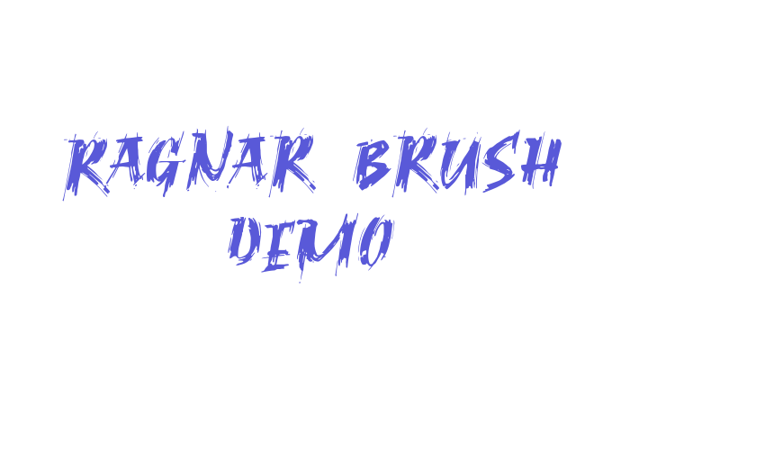 Ragnar Brush DEMO Font Download