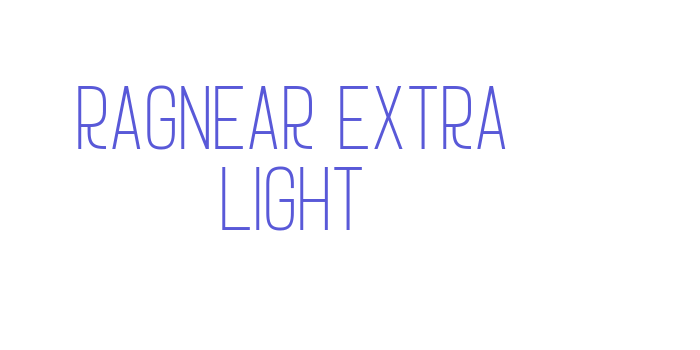 Ragnear Extra Light Font Download