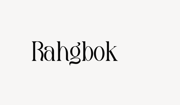 Rahgbok Font