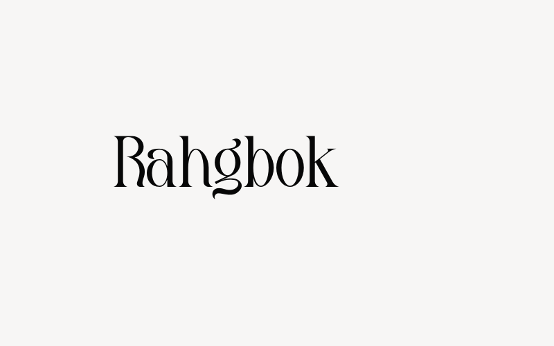 Rahgbok Font