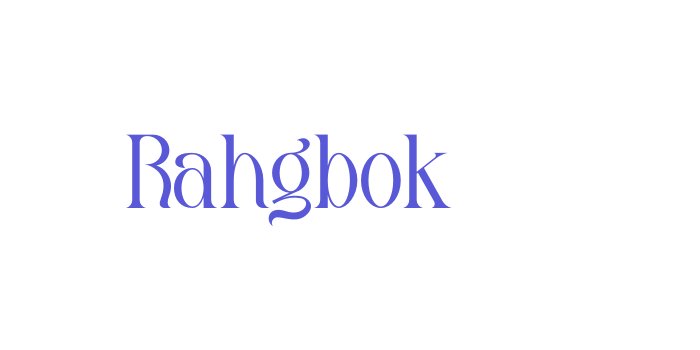 Rahgbok Font Download