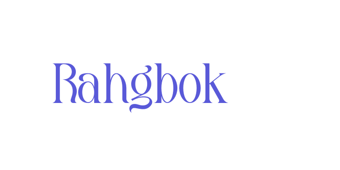 Rahgbok Font