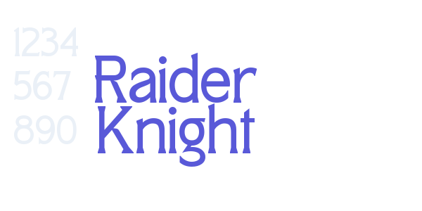 Raider Knight font free