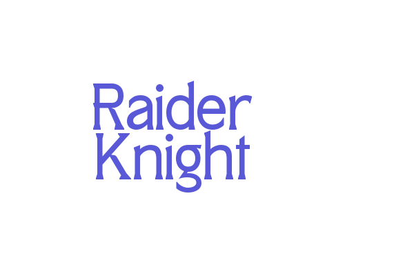 Raider Knight Font