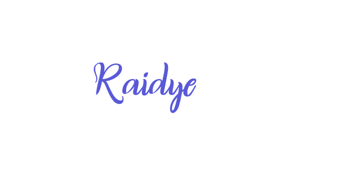 Raidye Font Download