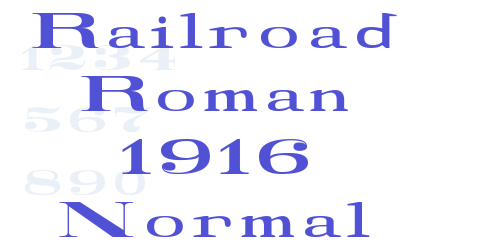 Railroad Roman 1916 Normal-font-download