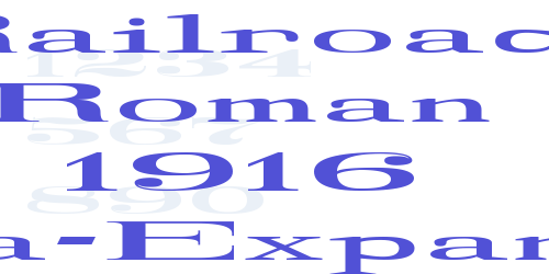 Railroad Roman 1916 Ultra-Expanded-font-download