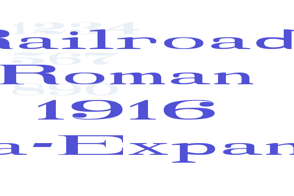 Railroad Roman 1916 Ultra-Expanded