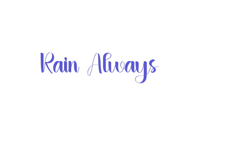 Rain Always Font