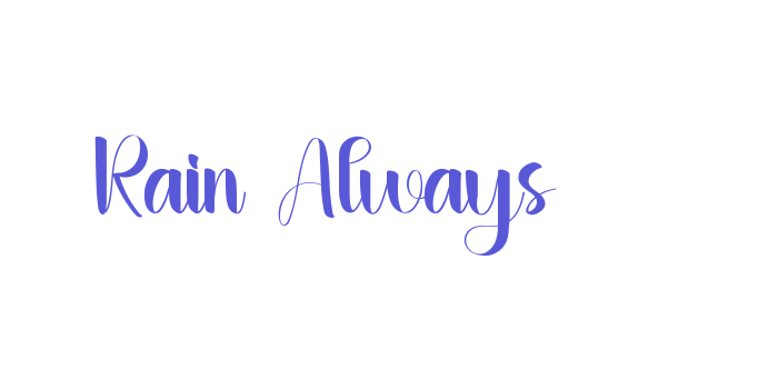 Rain Always Font