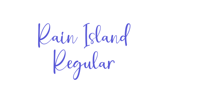 Rain Island Regular Font