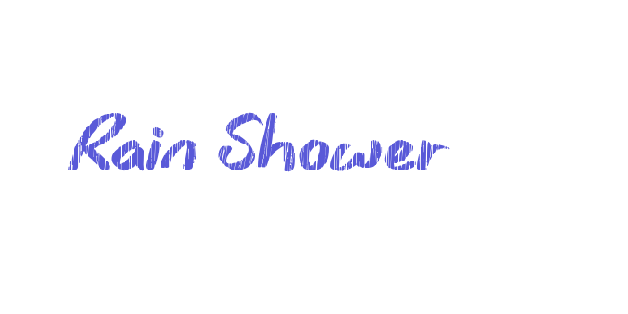 Rain Shower Font Download