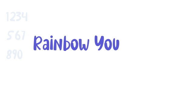 Rainbow You font