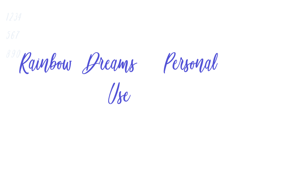 Rainbow Dreams – Personal Use-font-download