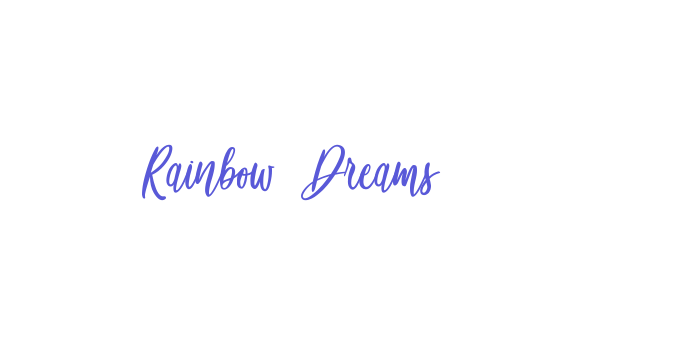 Rainbow Dreams Font Download