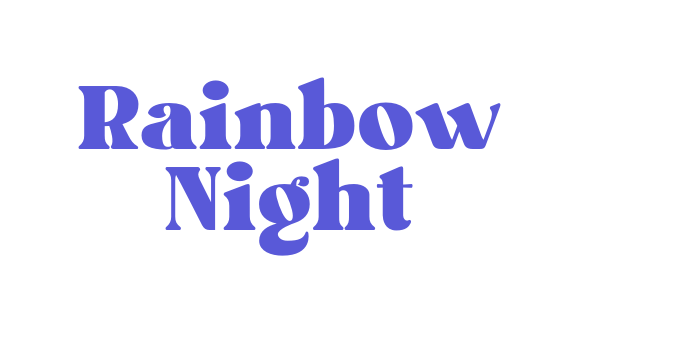 Rainbow Night Font Download