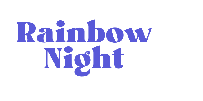 Rainbow Night Font