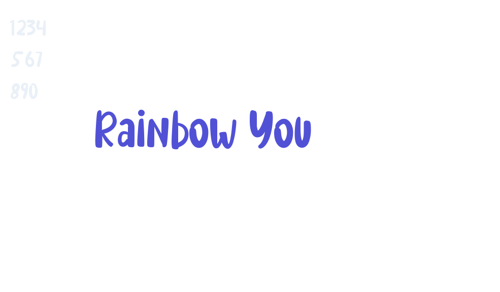 Rainbow You-font-download