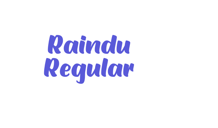 Raindu Regular Font Download