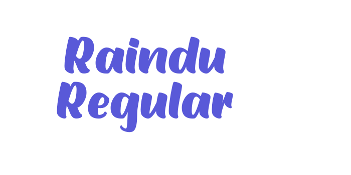 Raindu Regular Font