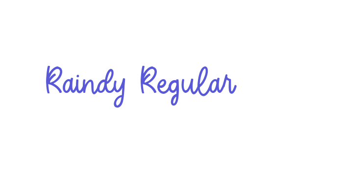 Raindy Regular Font Download