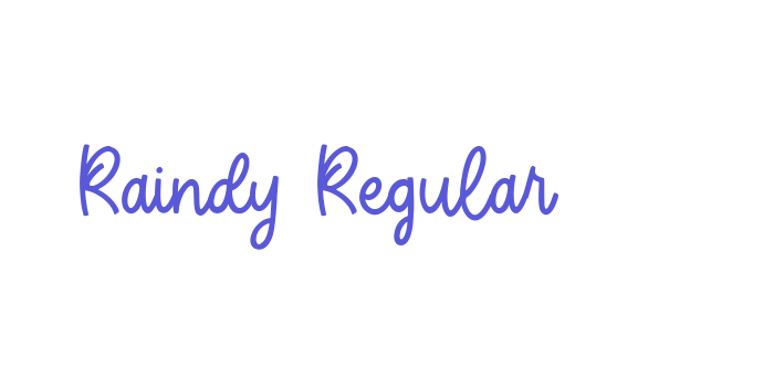 Raindy Regular Font