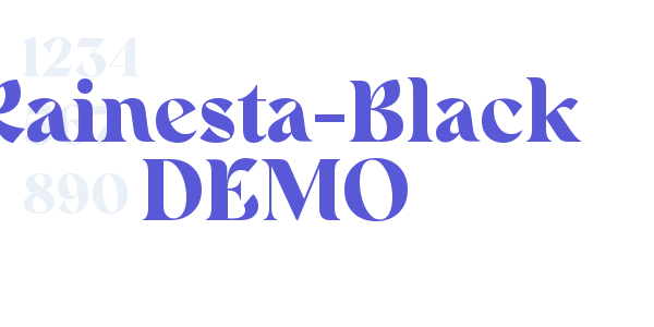 Rainesta-Black DEMO font free