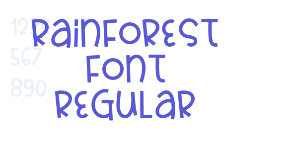 Rainforest Font Regular font