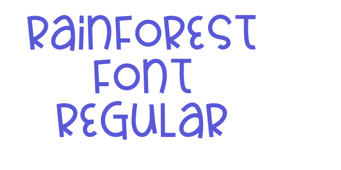 Rainforest Font Regular Font