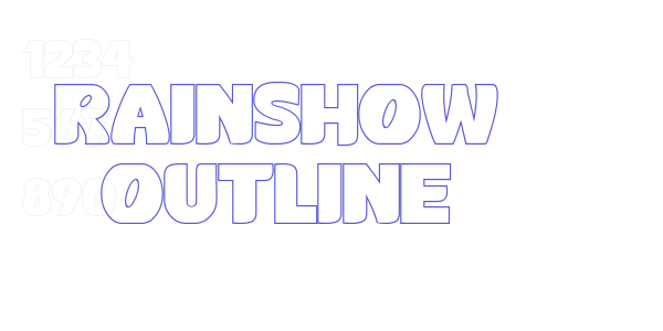 Rainshow Outline font