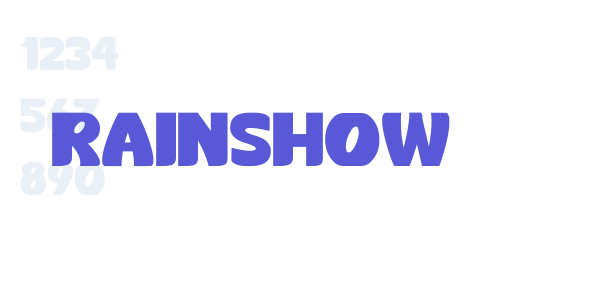 Rainshow font free