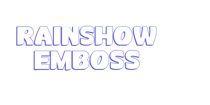 Rainshow Emboss Font Download