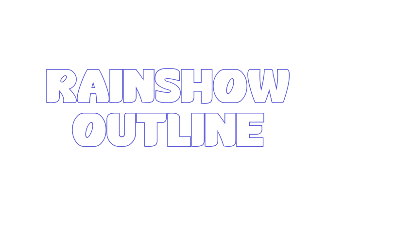 Rainshow Outline Font Download