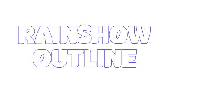 Rainshow Outline Font Download