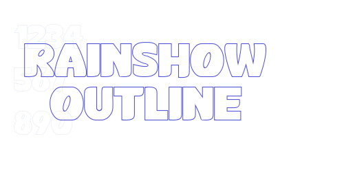 Rainshow Outline-font-download