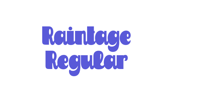 Raintage Regular Font Download