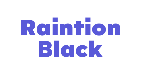 Raintion Black Font