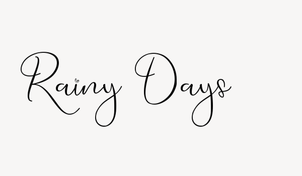 Rainy Days Font