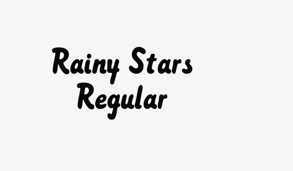 Rainy Stars Regular Font