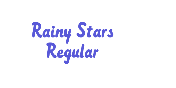 Rainy Stars Regular Font Download