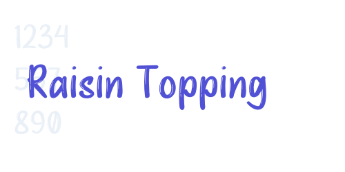 Raisin Topping-font-download