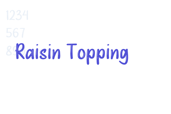 Raisin Topping